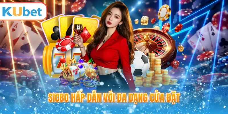 Bàn sicbo trên sảnh casino KUBET
