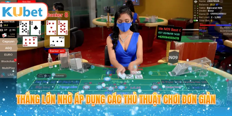 Giao diện đặt cược baccarat KUBET